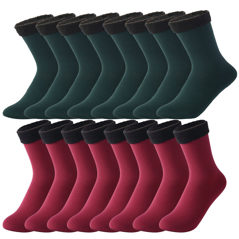 Autumn And Winter Nylon Plus Velvet Thick Snow Socks - Amazhona 