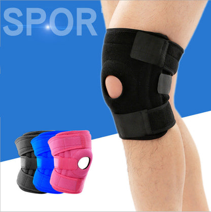 Sports mountaineering knee pads Silicone non-slip fitness spring sports knee pads - Amazhona 