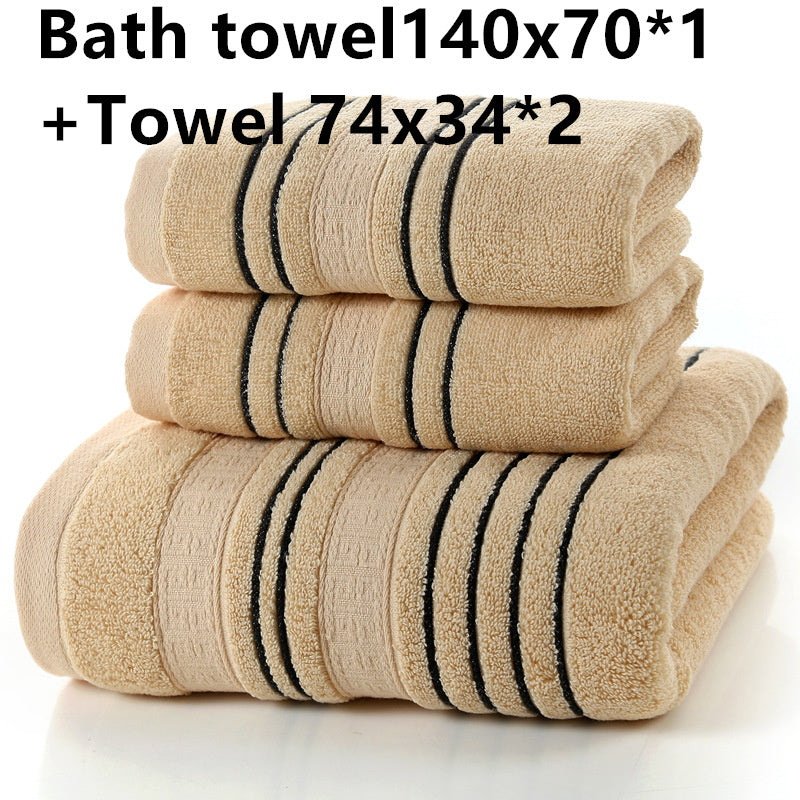 Pure Cotton Thick Soft Absorbent Bath Towel - Amazhona 