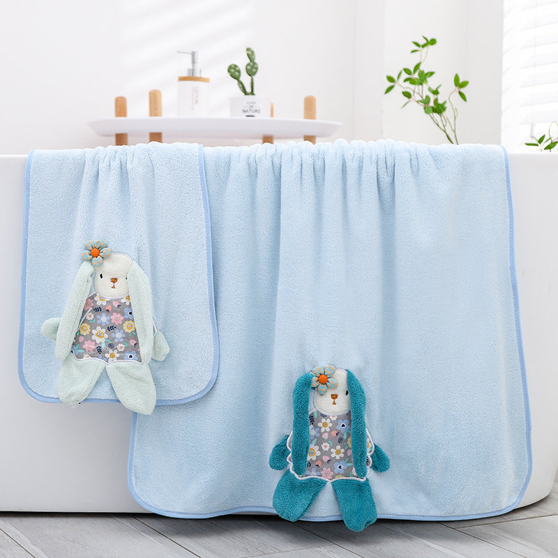 Children's Towel Baby Bath Towel Two Piece Set - Amazhona 