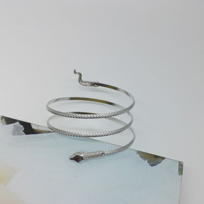 Metal Snake Shaped Bracelet Snake Bracelet - Amazhona 