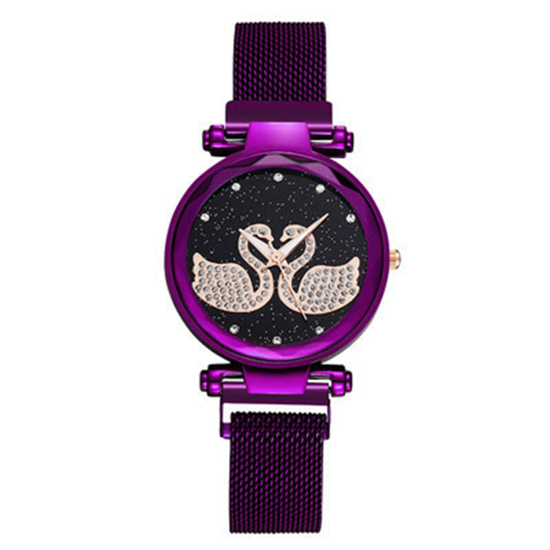 Magnet quartz ladies watch - Amazhona 