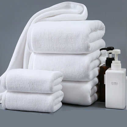 Cotton Thickened Absorbent White Towel