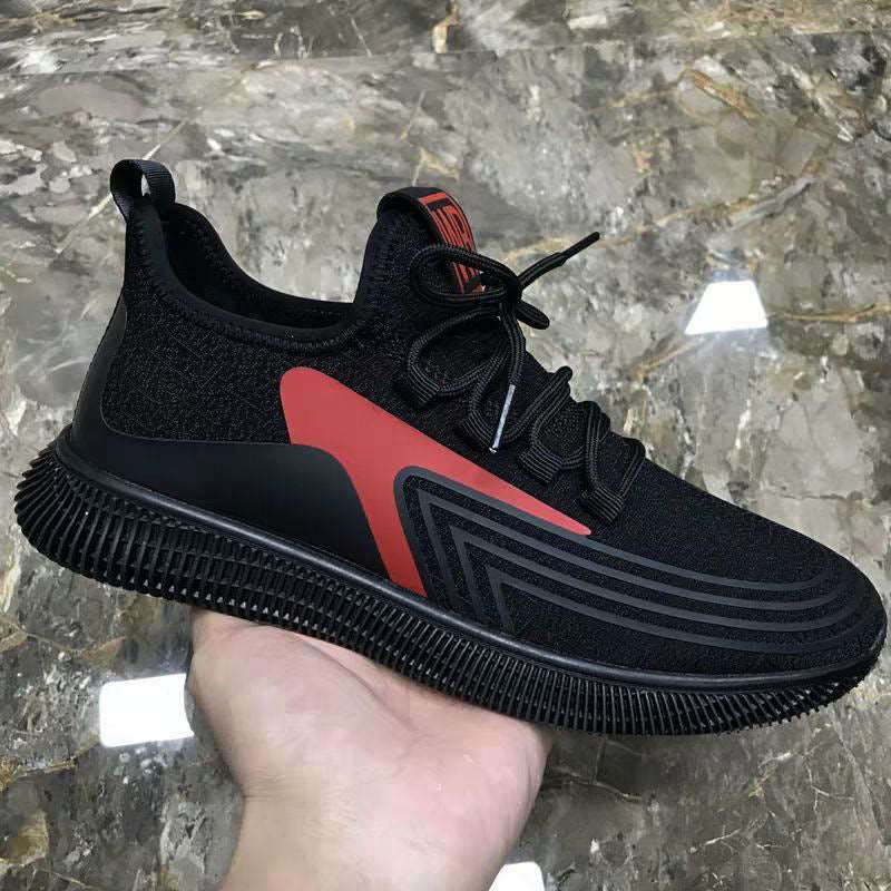 Sports Men's Shoes, Casual Shoes, Board Shoes, Korean Style Trendy Cloth Shoes, Low-top Sports - Amazhona 