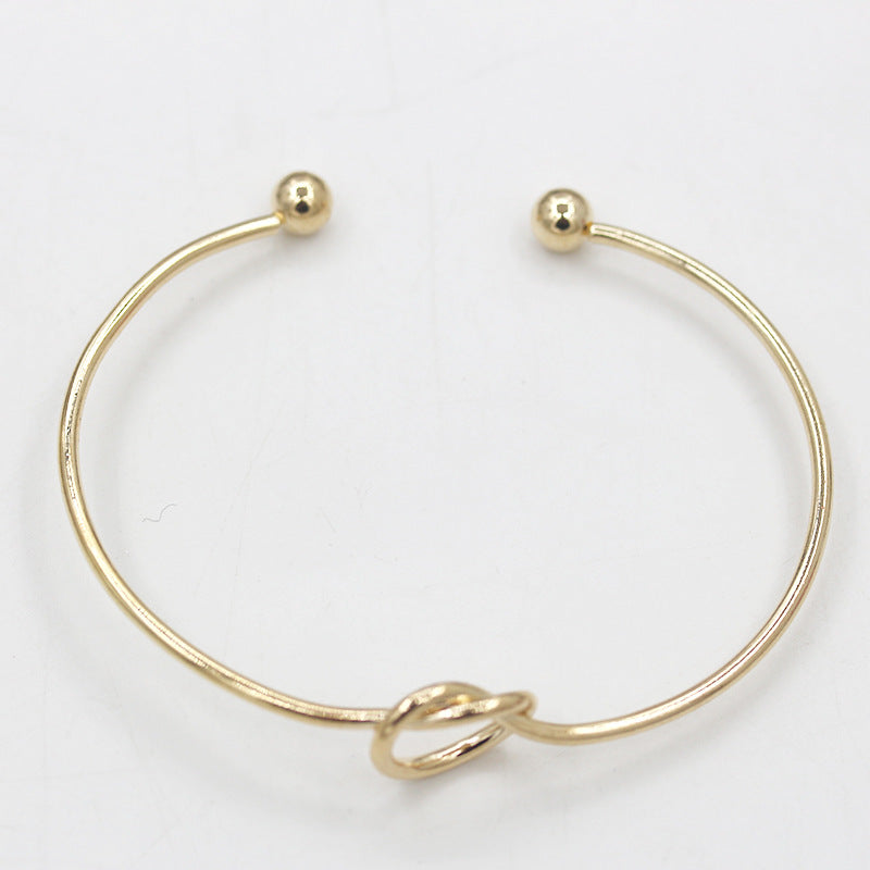 Knotted Bracelet With Adjustable Opening - Amazhona 