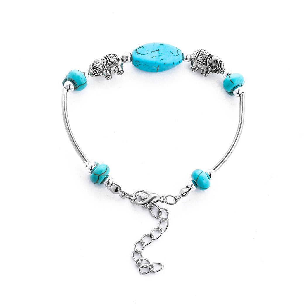 European And American Fashion Turquoise Bracelet - Amazhona 