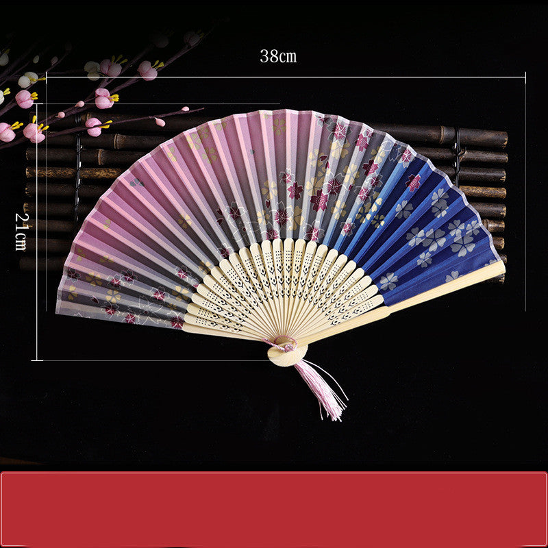 Home Fashion Japanese Print Folding Fan - Amazhona 