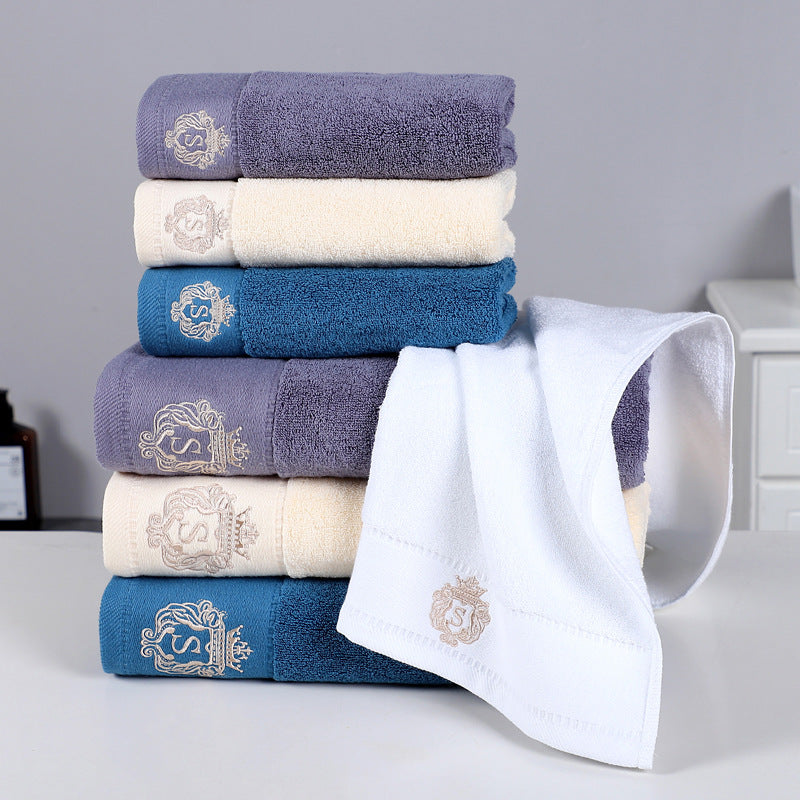 Simple Cotton 2 Towel 1 Bath Towel Set