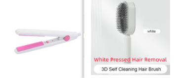 Self Cleaning Hair Brush For Women One-key Cleaning Hair Loss Airbag Massage Scalp Comb Anti-Static Hairbrush - Amazhona 