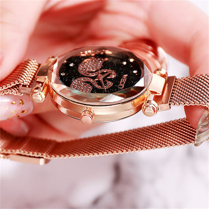 Magnet quartz ladies watch - Amazhona 