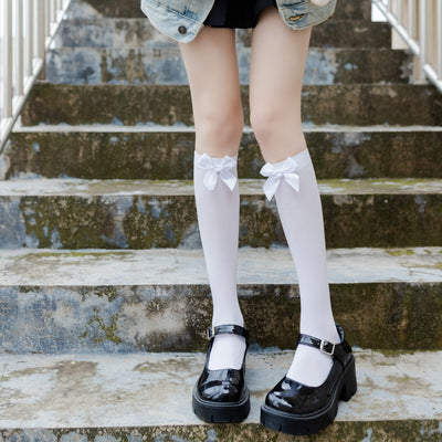 Japanese Girl's Calf Socks Middle Tube - Amazhona 