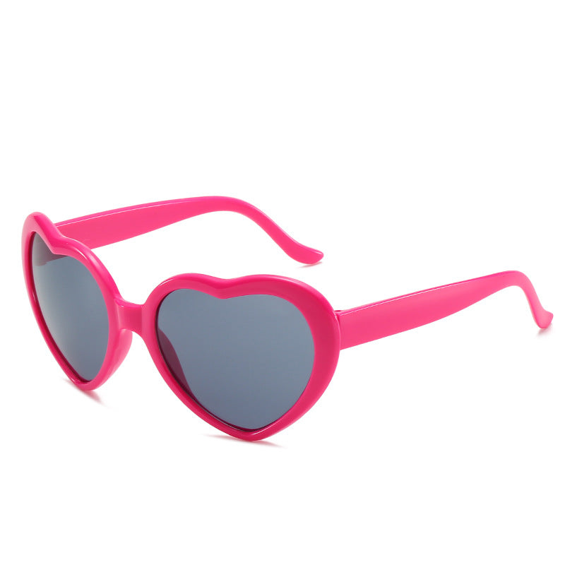 Women's Fashion Trend Heart-shaped Sunglasses - Amazhona 