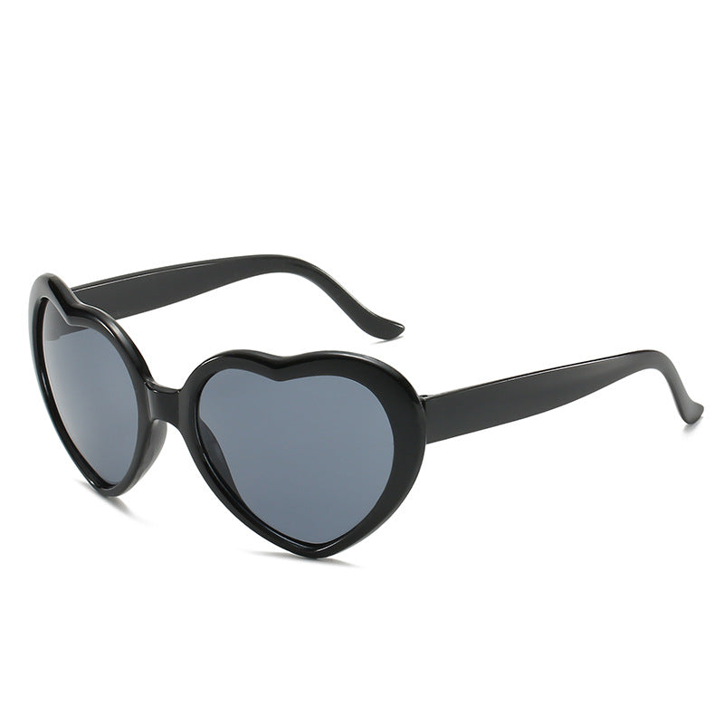 Women's Fashion Trend Heart-shaped Sunglasses - Amazhona 