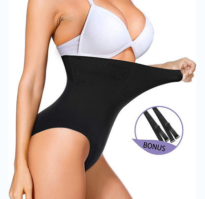 Women's High Waist Anti-Slip Silicone Belt Corset Waist Abdominal Beauty Panties - Amazhona 