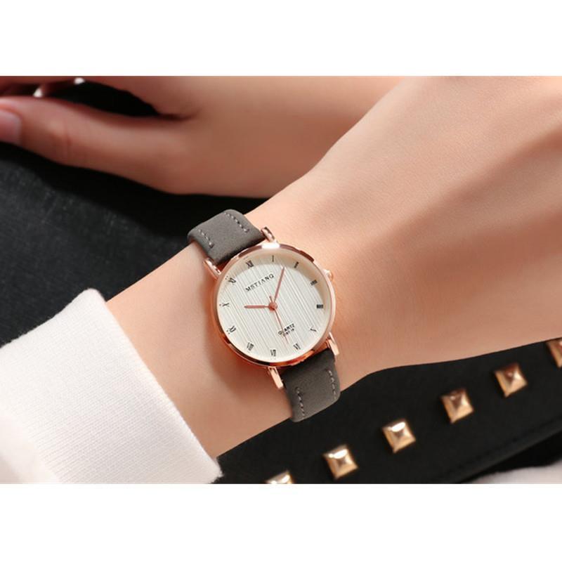 Simple Casual Belt Ladies Couple Quartz Watch - Amazhona 