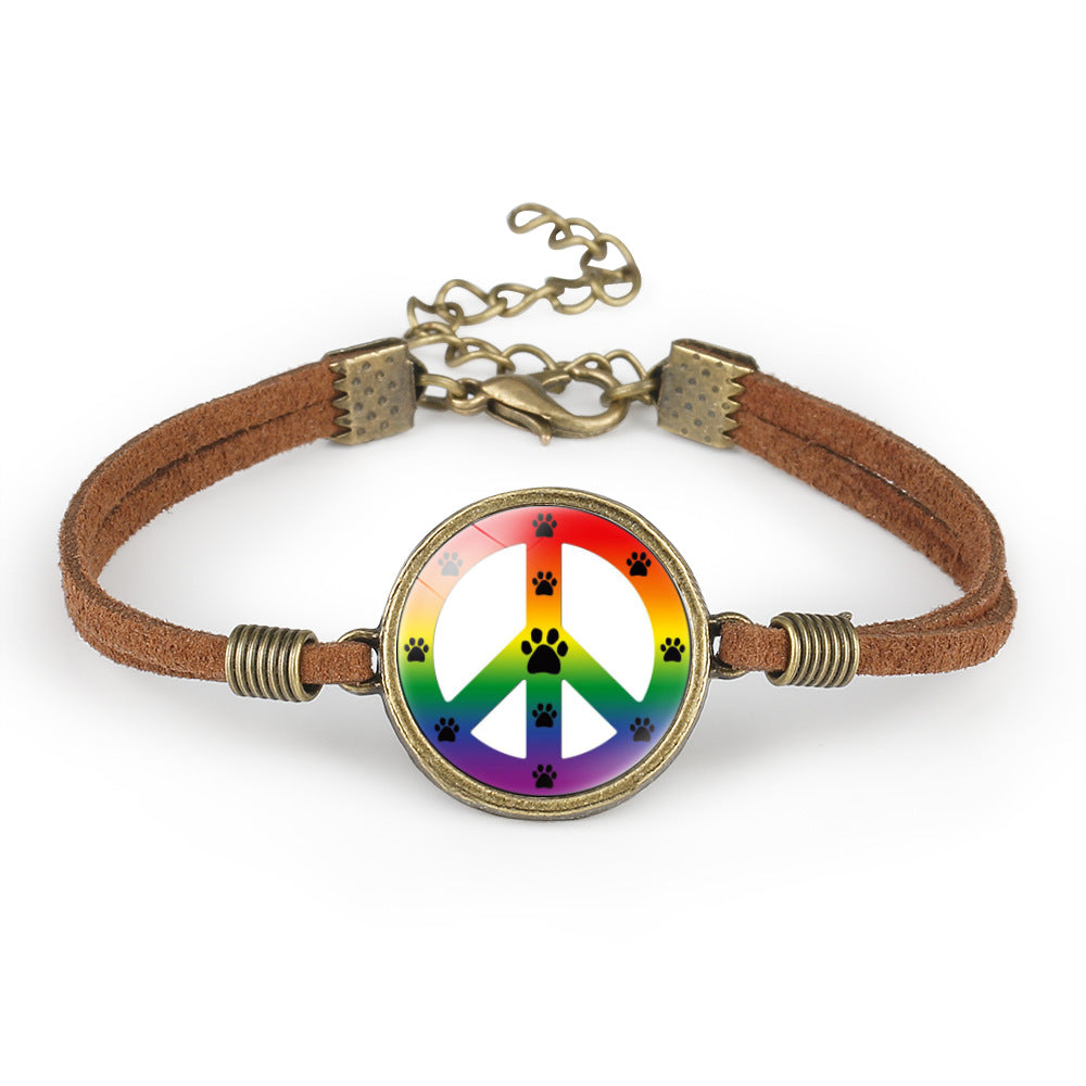 Peace Sign Symbol Sign Wild Hand Rope - Amazhona 