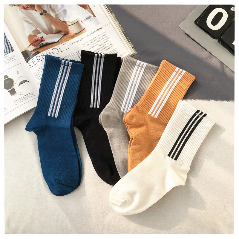 Men's And Women's Mid-calf Sports Cotton Socks - Amazhona 