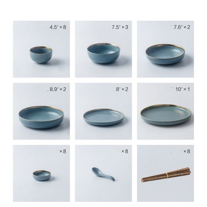 Home Simple Nordic Ceramic Tableware Set - Amazhona 