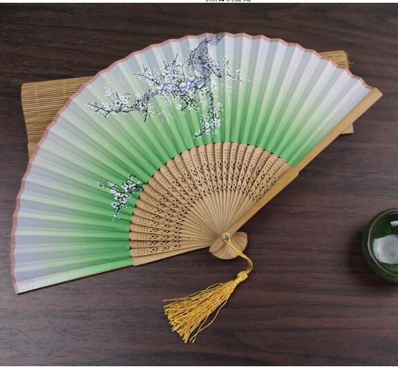 Bamboo Fracture Fan Head Qingyixiao Craft Gift - Amazhona 