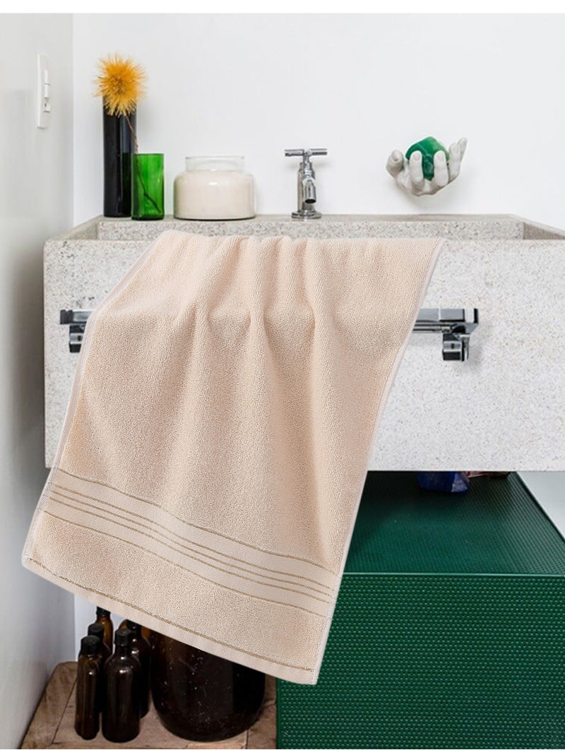 Thick Cotton Towel Absorbent Face Washing Present Towel Embroidery - Amazhona 