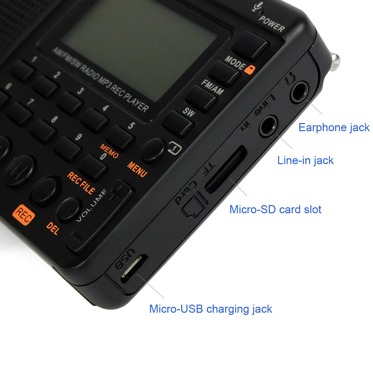 Radio Full Band Radio Recorder FM AM MP3 Playback - Amazhona 