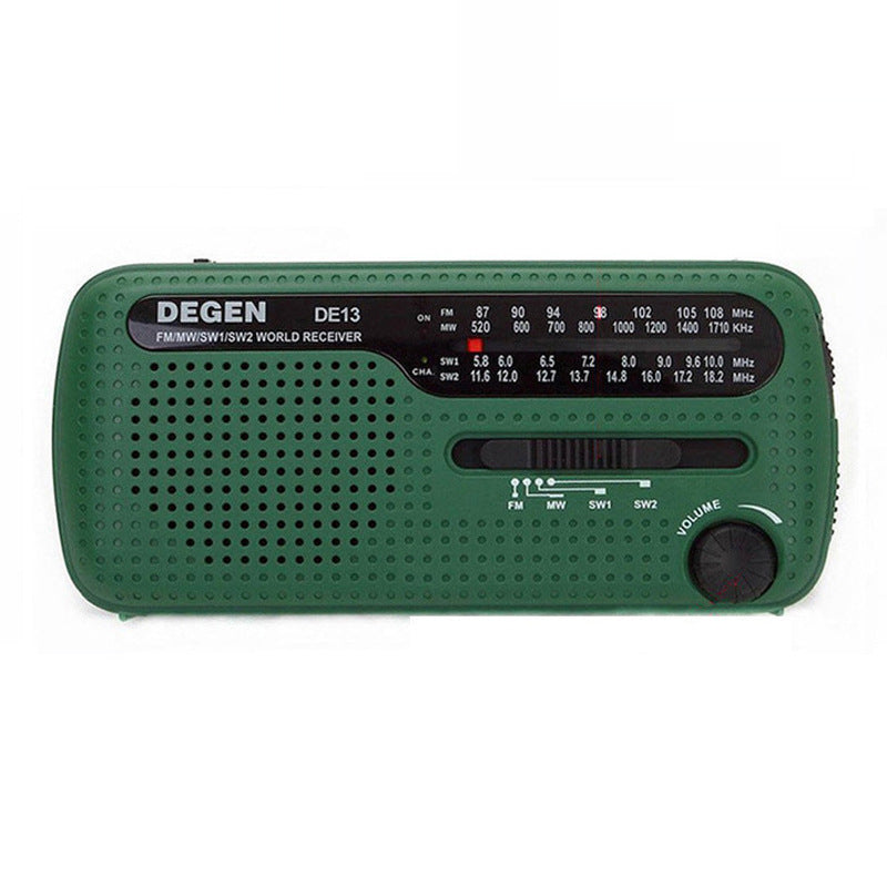 Hand-cranked Solar Rechargeable Radio Portable Emergency - Amazhona 