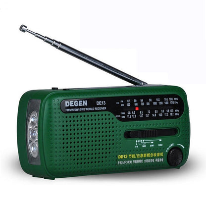 Hand-cranked Solar Rechargeable Radio Portable Emergency - Amazhona 