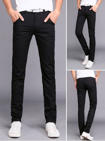 Trendy Slim Four Seasons Long Pants Men's Work Pants - Amazhona 