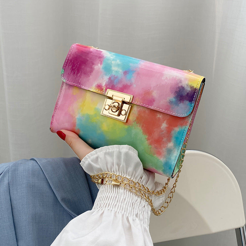 New Trendy Fashion All-match Chain Bag Texture Single Shoulder Messenger Small Bag - Amazhona 