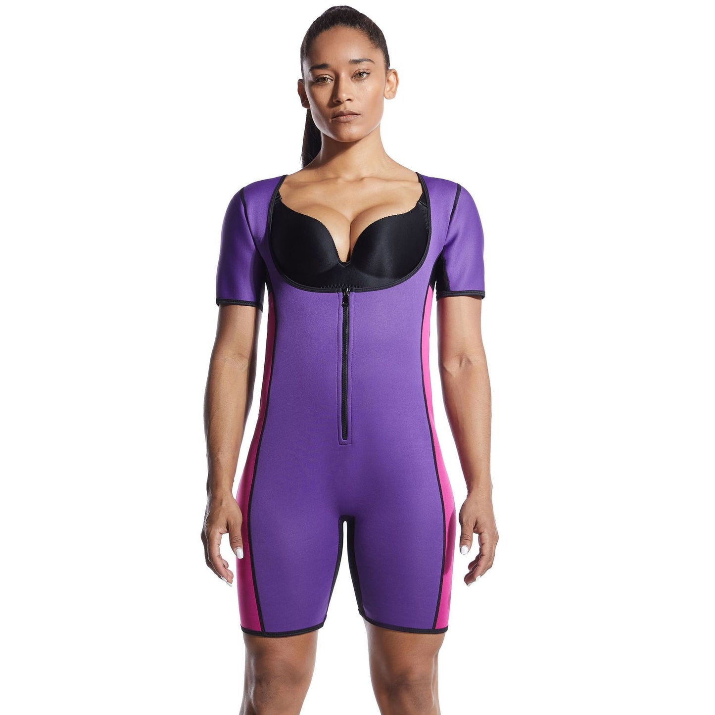 European And American Oversized Neoprene Jumpsuit - Amazhona 