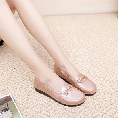 Professional Baotou Ladies Single Shoes Fashion Low-top Flat-heel Breathable Casual - Amazhona 