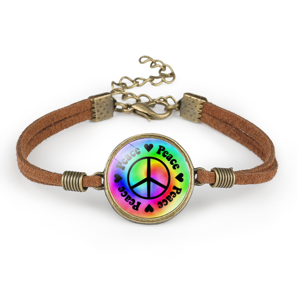 Peace Sign Symbol Sign Wild Hand Rope - Amazhona 