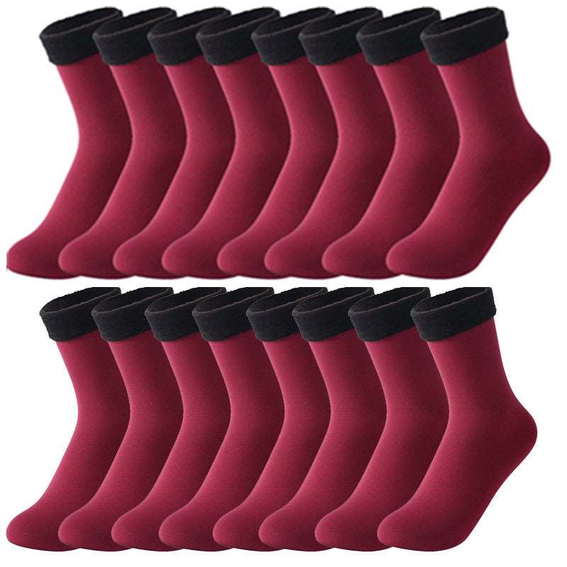 Autumn And Winter Nylon Plus Velvet Thick Snow Socks - Amazhona 