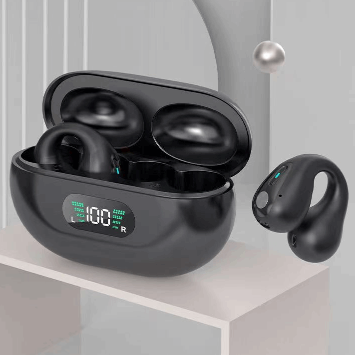 Bone Conduction Headphones TWS Earbuds Ear Clip Bluetooth 5.3 Touch Wireless Earphone In-Ear Bass HIFI Sports Headset - Amazhona 