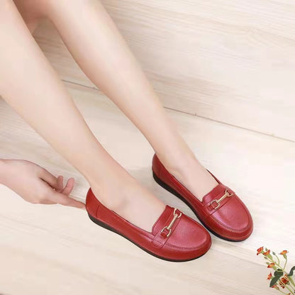 Professional Baotou Ladies Single Shoes Fashion Low-top Flat-heel Breathable Casual - Amazhona 