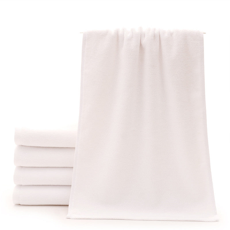 Cotton Thickened Absorbent White Towel