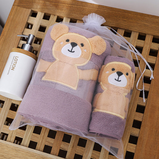 Quality Towel Bath Towel Gift Set Warp Knitting Thickened