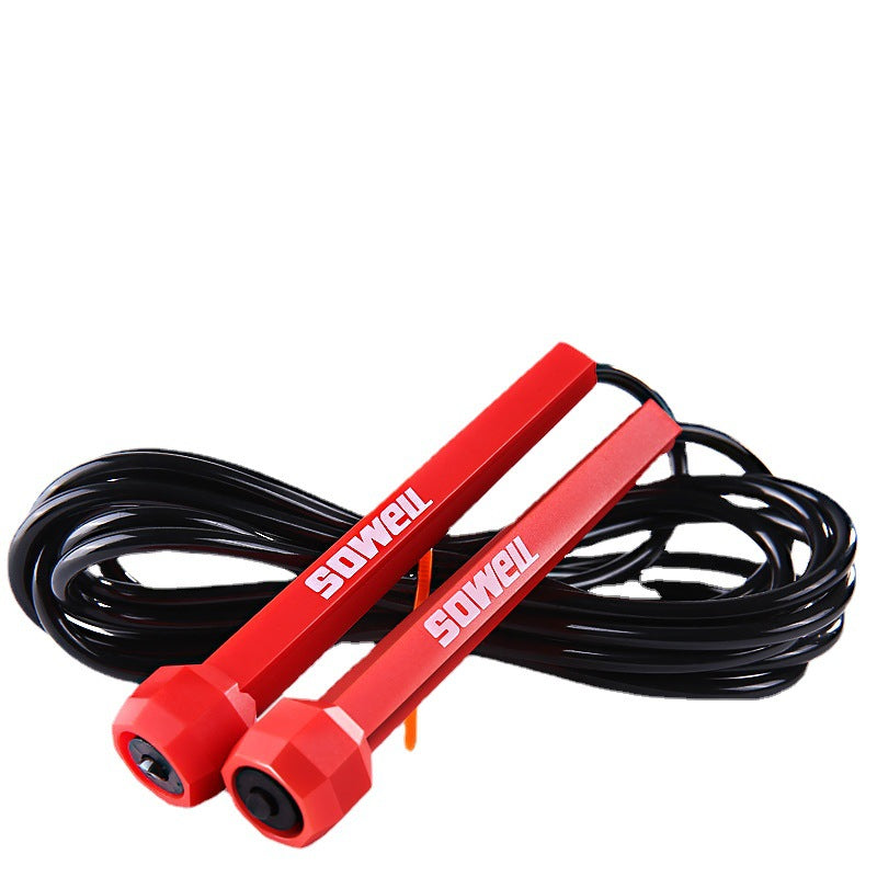 Fitness  Crossfit Skipping  Rope Cord Speed Jumping Exercise Equipment Adjustable Boxing Skipping Sport Jump Rope Red Balck - Amazhona 