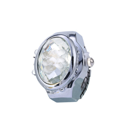 Oval Three Dimensional Flower Flip Finger Watch - Amazhona 