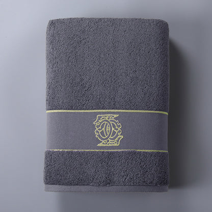 Pure Cotton Absorbent Five-star Hotel Solid Color Large Towel