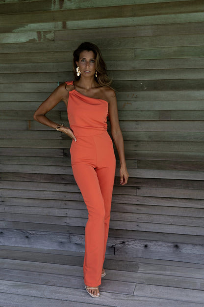 Style Sexy Women's Wear Solid Color Nightclub Jumpsuit Casual Pants - Amazhona 