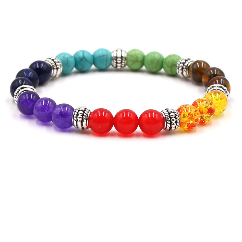 Colorful Chakra Yoga Energy Bracelet - Amazhona 