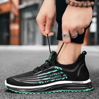 Men's Breathable Casual Running Fashion Shoes Youth Soft Sole Mesh - Amazhona 