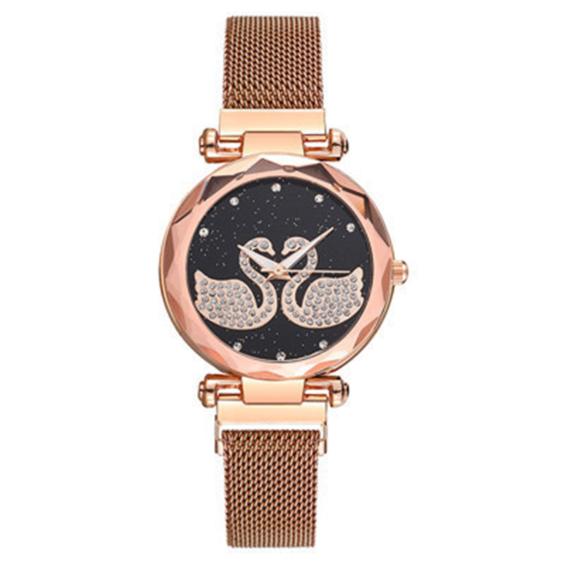 Magnet quartz ladies watch - Amazhona 