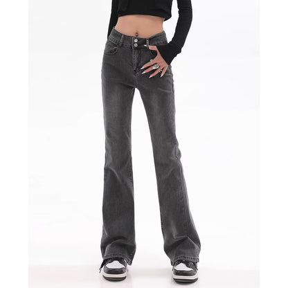 Retro American Slightly Flared Jeans Women