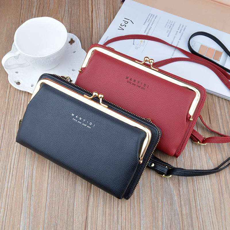 Lock Crossbody Bags Women Shoulder Bag Clutch Ladies Mobile Phone Bag Purse Handbag - Amazhona 