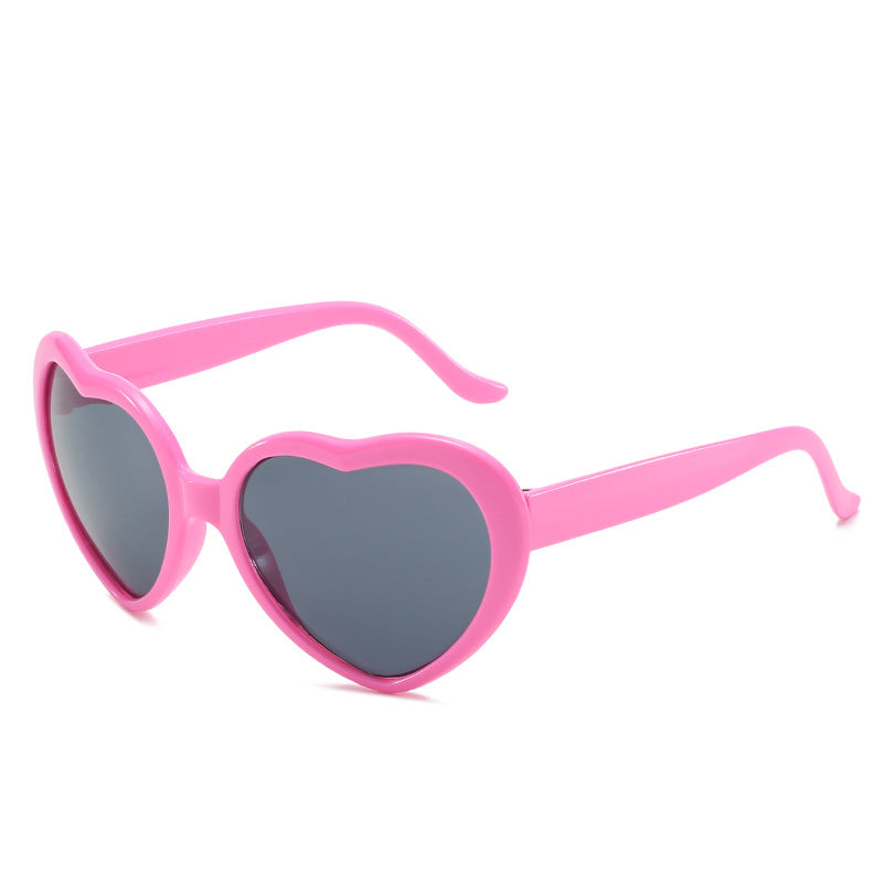 Women's Fashion Trend Heart-shaped Sunglasses - Amazhona 