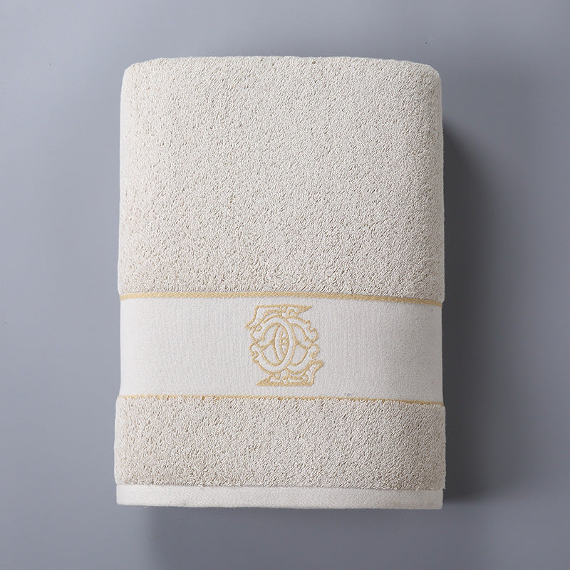 Pure Cotton Absorbent Five-star Hotel Solid Color Large Towel