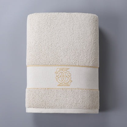 Pure Cotton Absorbent Five-star Hotel Solid Color Large Towel