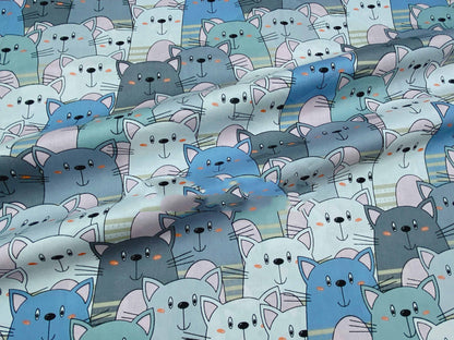 Cartoon Cotton Twill Bed Sheet Quilt Cover Printed Fabric - Amazhona 